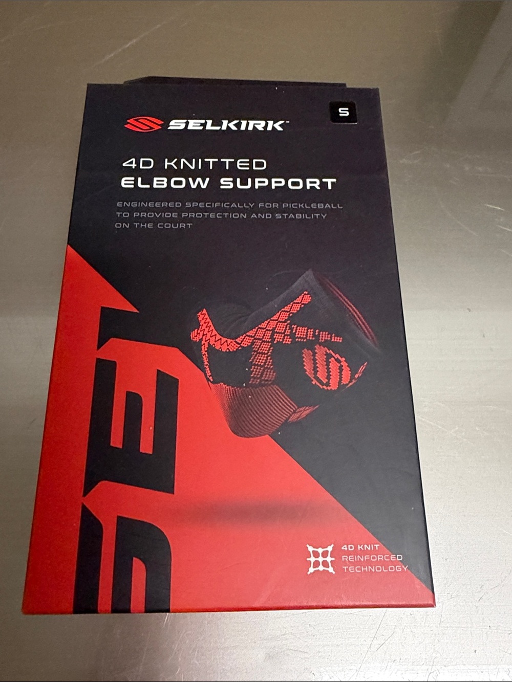 Selkirk 4D Knitted Elbow Support - Red (Men)
